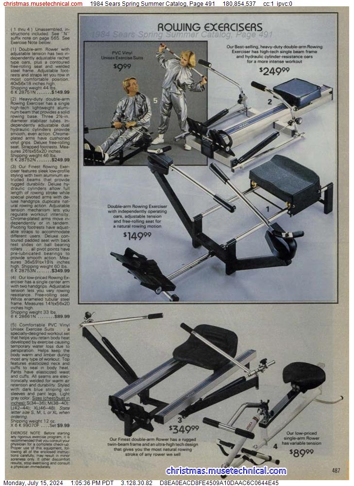 1984 Sears Spring Summer Catalog, Page 491