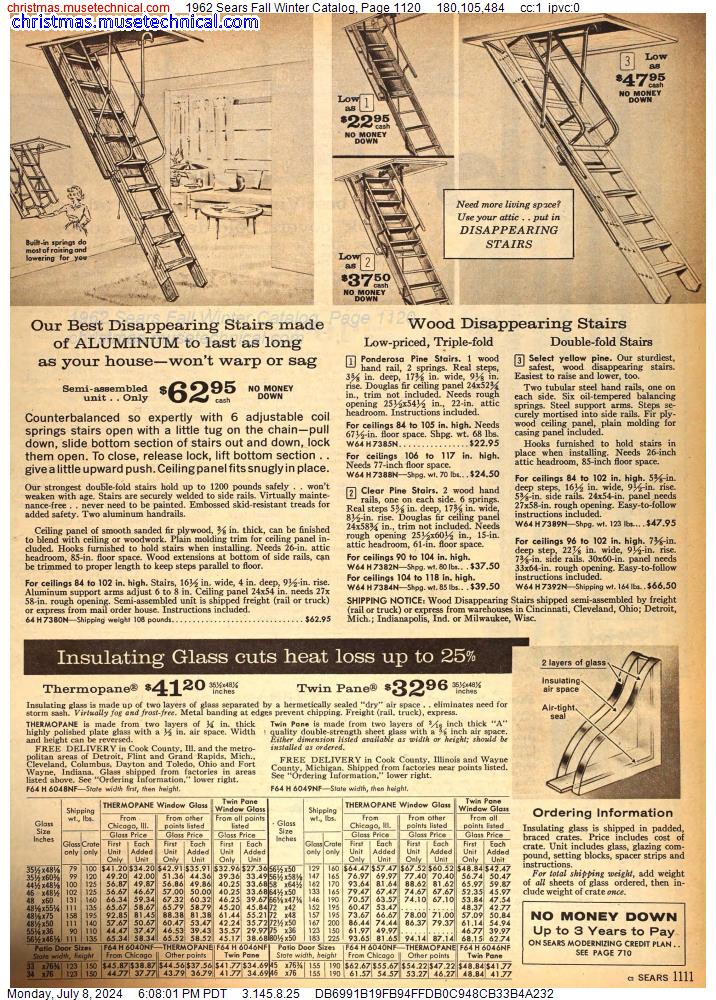 1962 Sears Fall Winter Catalog, Page 1120