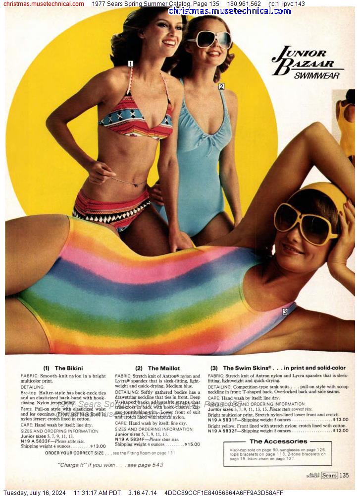 1977 Sears Spring Summer Catalog, Page 135