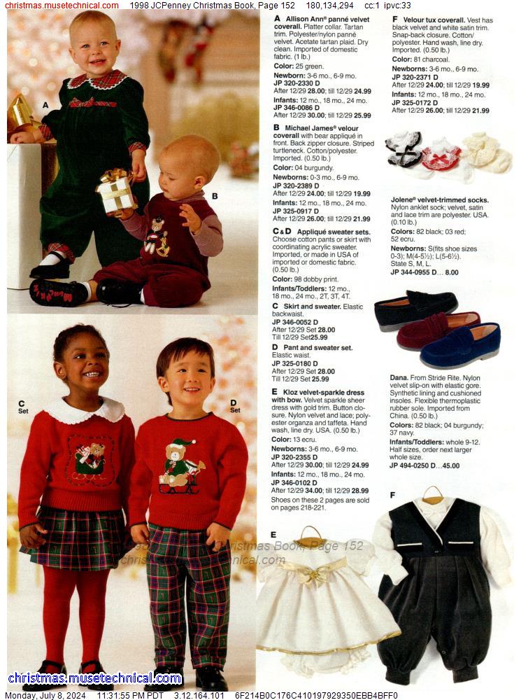 1998 JCPenney Christmas Book, Page 152