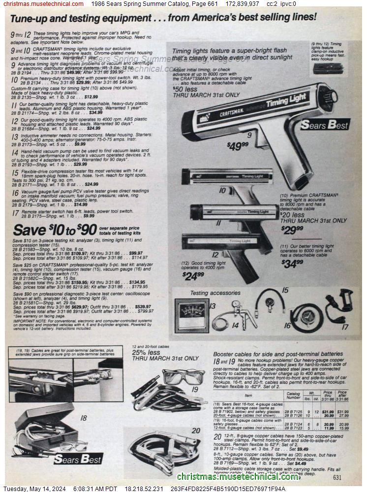 1986 Sears Spring Summer Catalog, Page 661