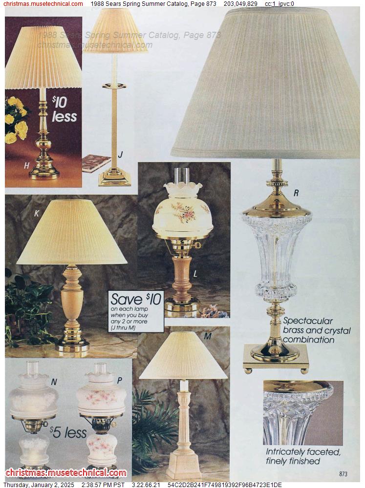 1988 Sears Spring Summer Catalog, Page 873