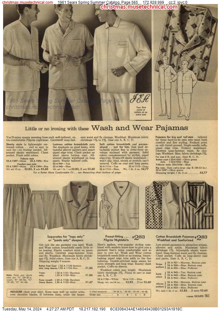 1961 Sears Spring Summer Catalog, Page 565