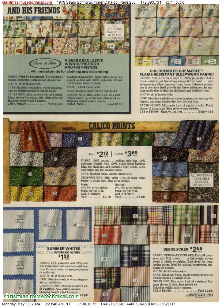 1979 Sears Spring Summer Catalog, Page 263