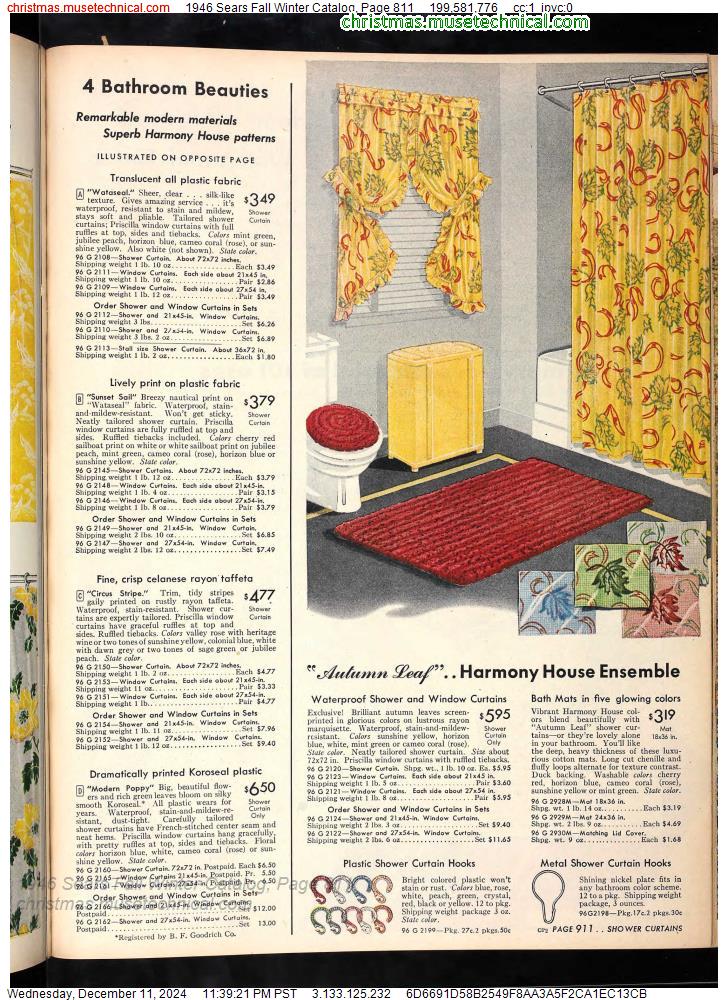 1946 Sears Fall Winter Catalog, Page 811