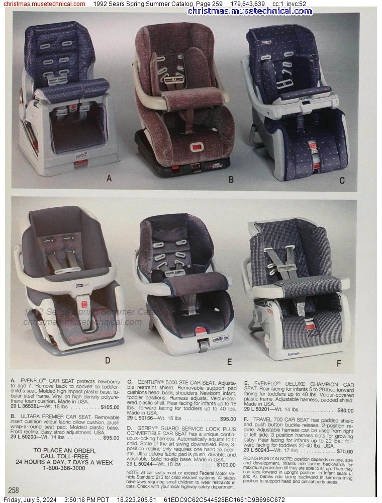 1992 Sears Spring Summer Catalog, Page 259