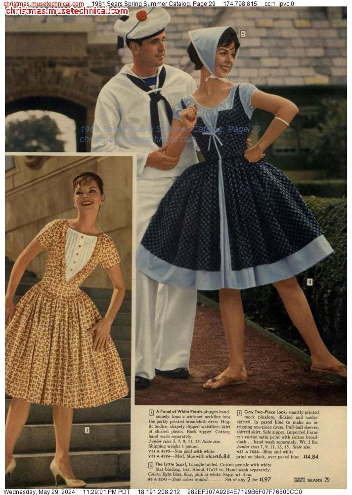 1961 Sears Spring Summer Catalog, Page 29
