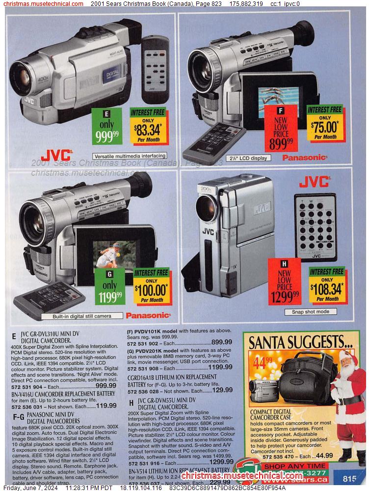 2001 Sears Christmas Book (Canada), Page 823
