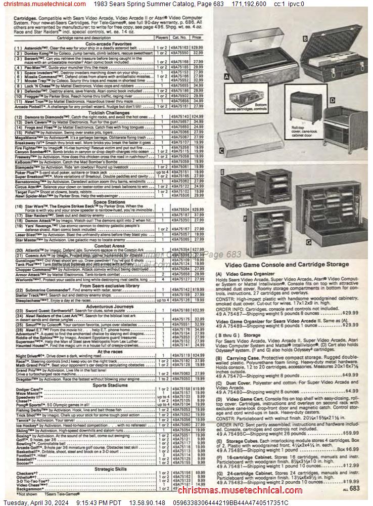 1983 Sears Spring Summer Catalog, Page 683