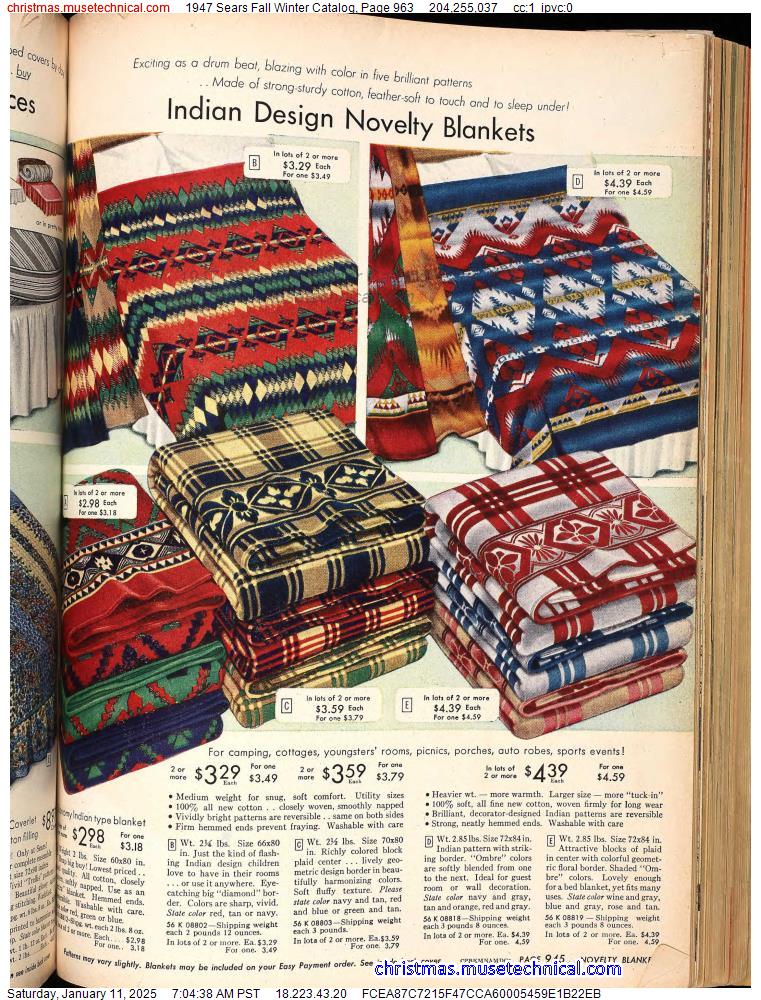 1947 Sears Fall Winter Catalog, Page 963