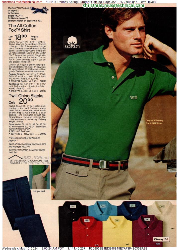 1982 JCPenney Spring Summer Catalog, Page 351