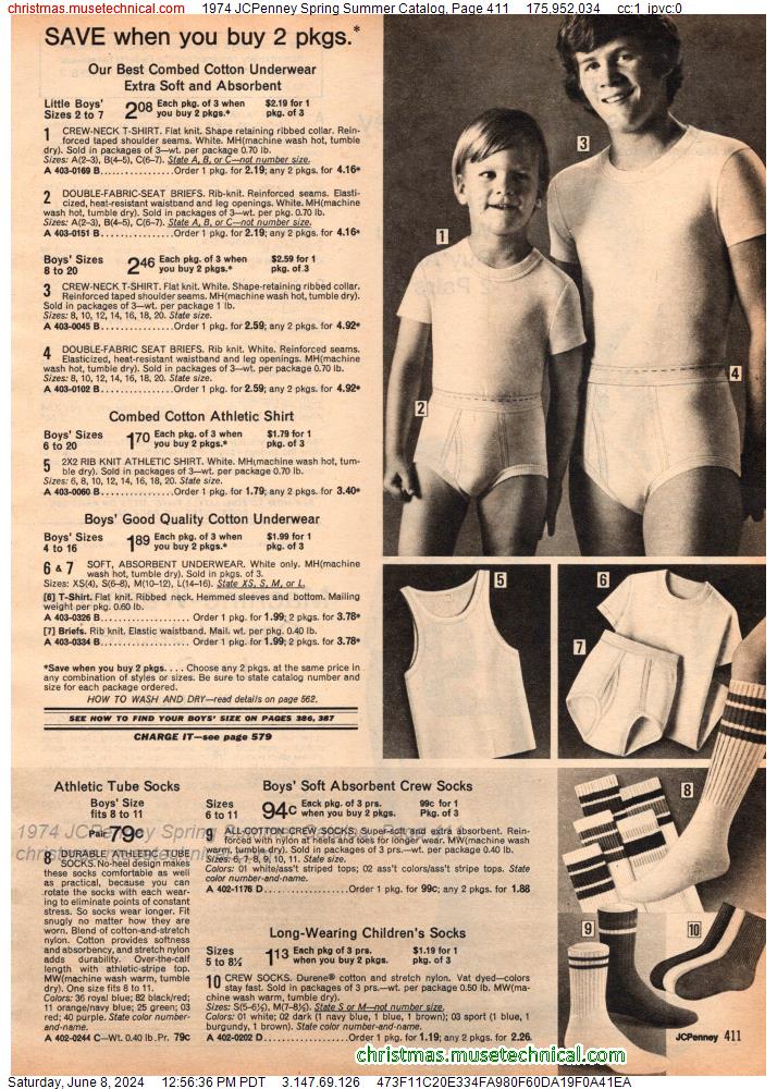 1974 JCPenney Spring Summer Catalog, Page 411