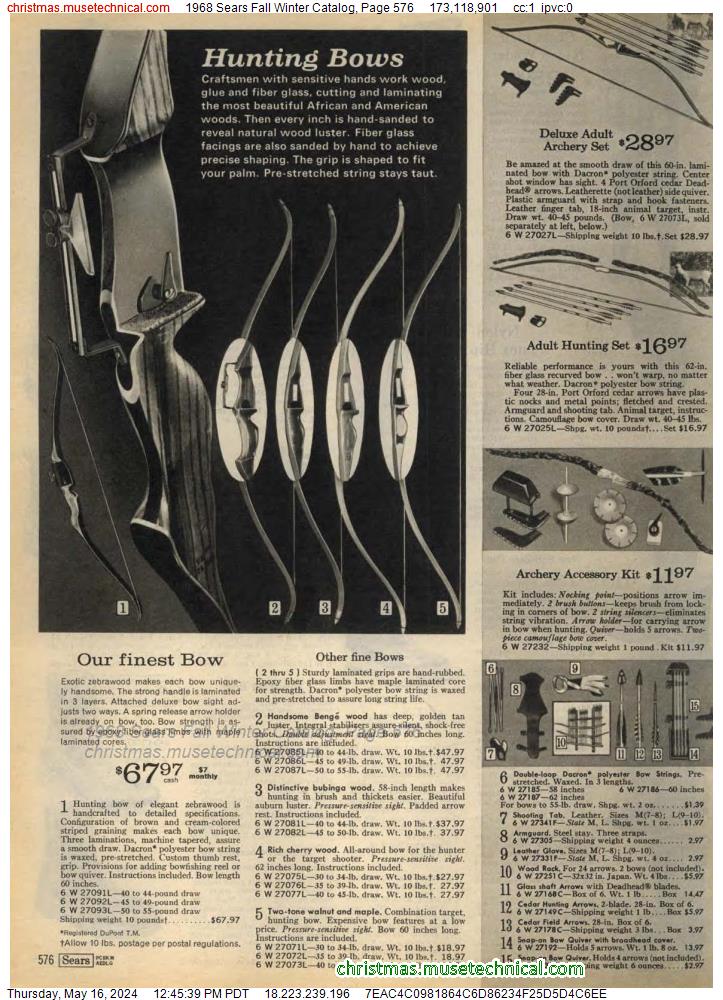 1968 Sears Fall Winter Catalog, Page 576