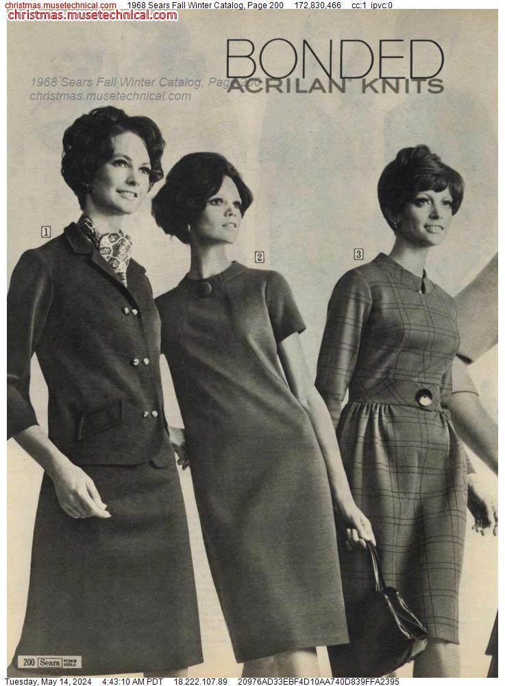1968 Sears Fall Winter Catalog, Page 200