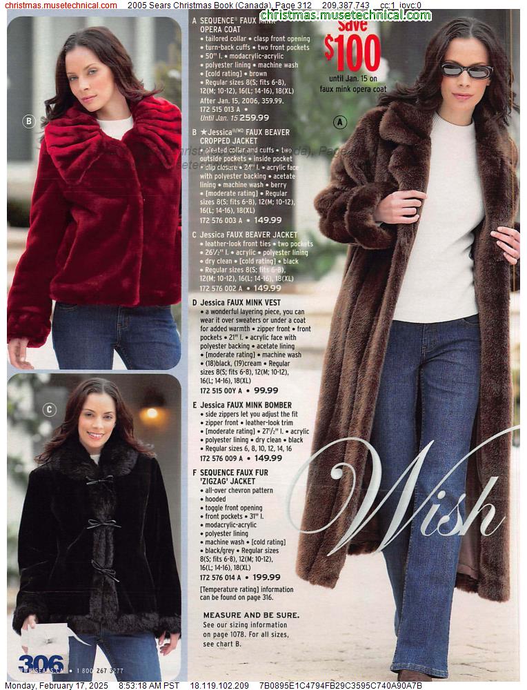 2005 Sears Christmas Book (Canada), Page 312