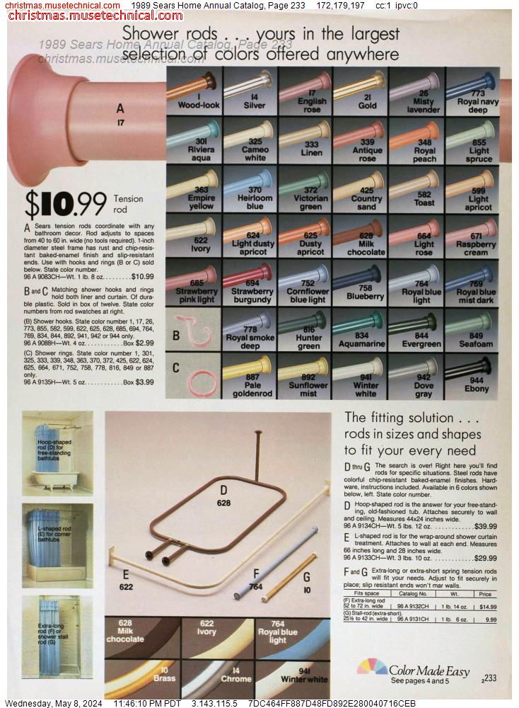 1989 Sears Home Annual Catalog, Page 233