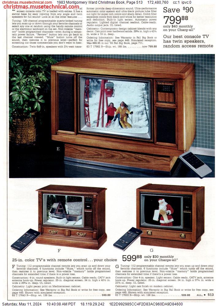 1983 Montgomery Ward Christmas Book, Page 513