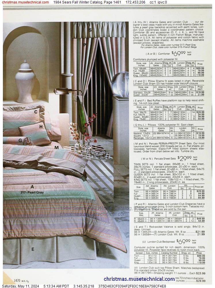 1984 Sears Fall Winter Catalog, Page 1461