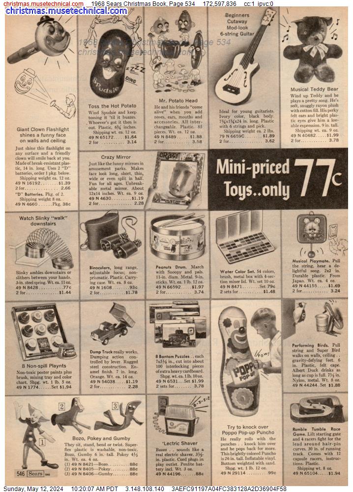 1968 Sears Christmas Book, Page 534