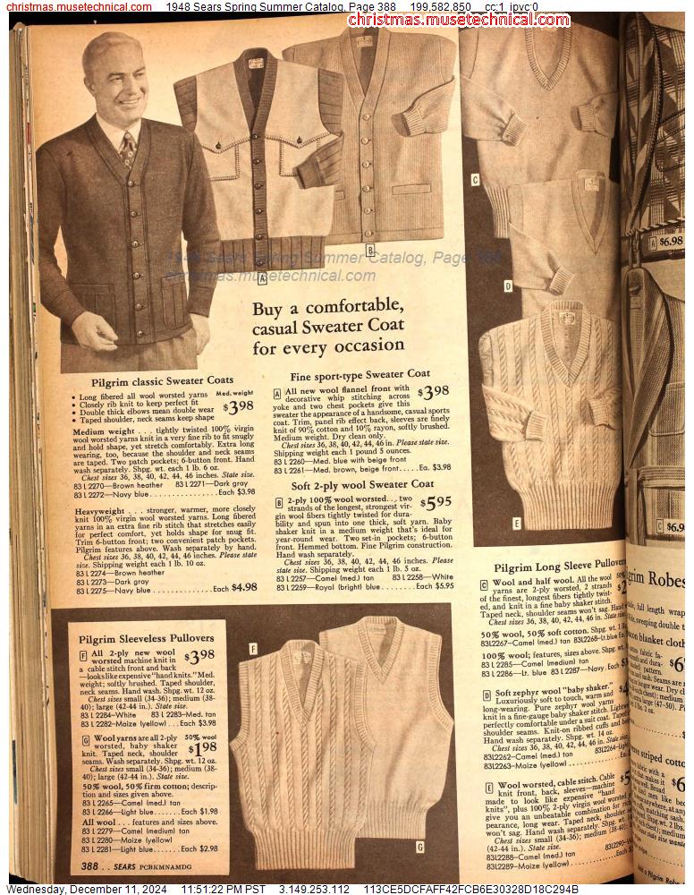 1948 Sears Spring Summer Catalog, Page 388