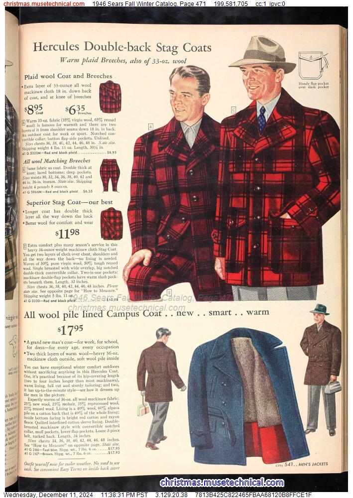 1946 Sears Fall Winter Catalog, Page 471