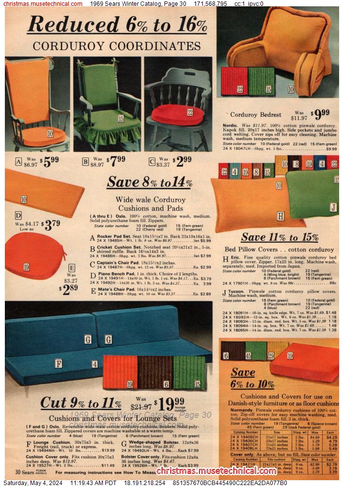 1969 Sears Winter Catalog, Page 30