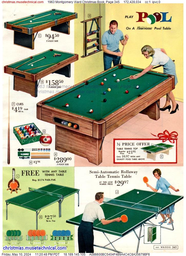 1963 Montgomery Ward Christmas Book, Page 345