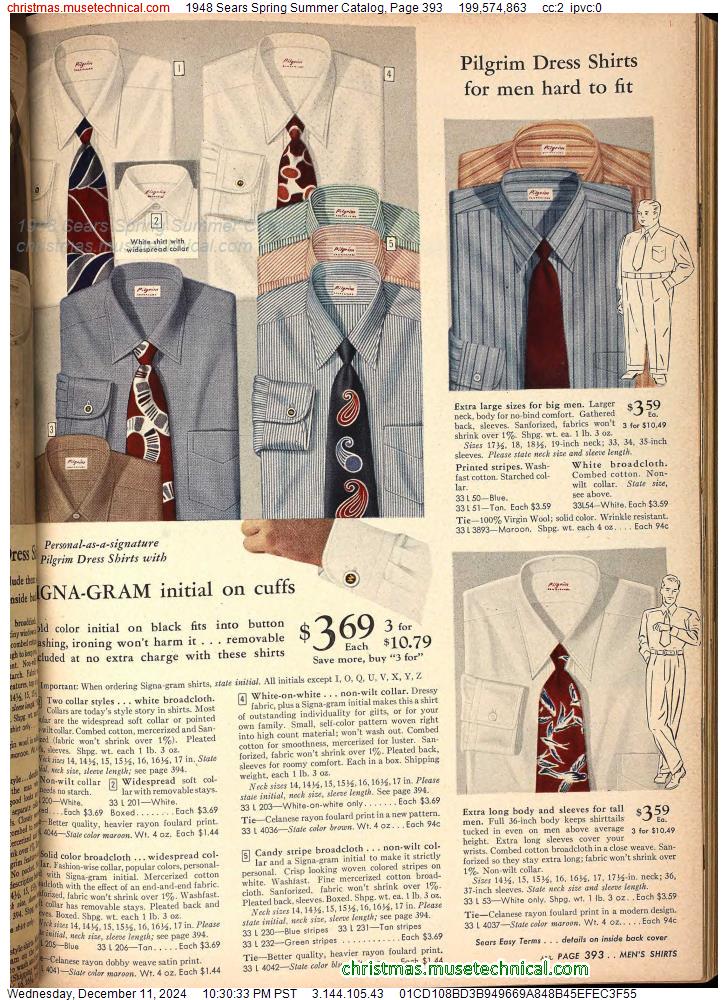 1948 Sears Spring Summer Catalog, Page 393