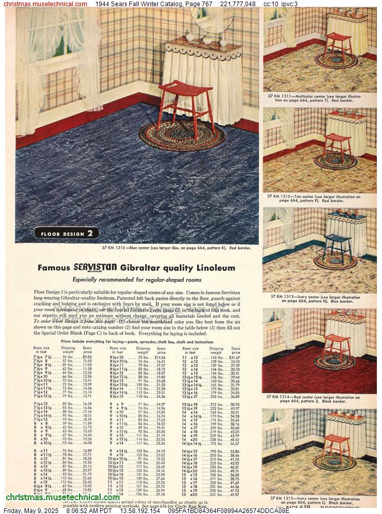 1944 Sears Fall Winter Catalog, Page 767