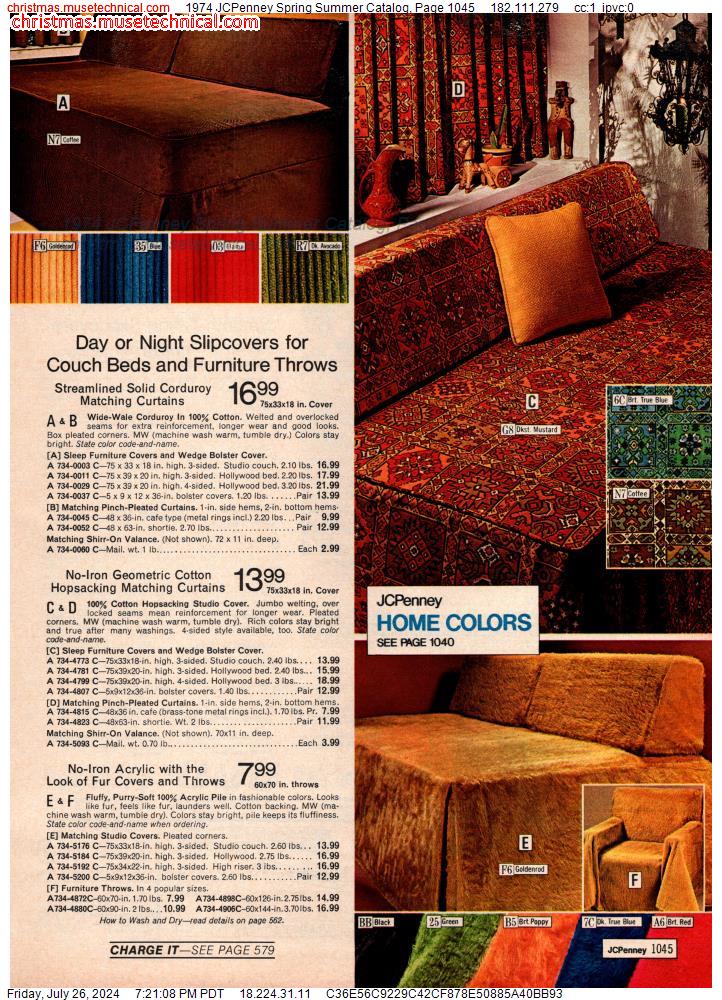 1974 JCPenney Spring Summer Catalog, Page 1045