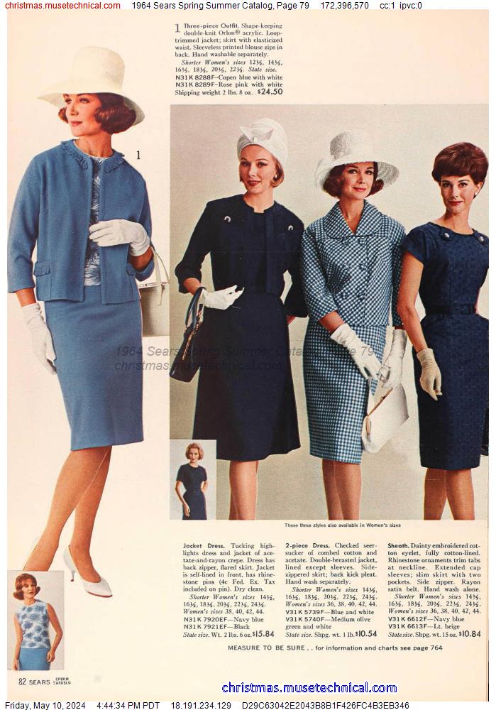 1964 Sears Spring Summer Catalog, Page 79
