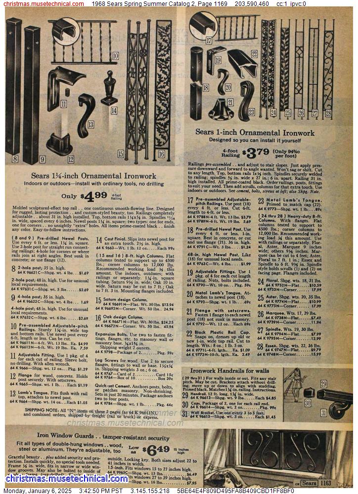 1968 Sears Spring Summer Catalog 2, Page 1169