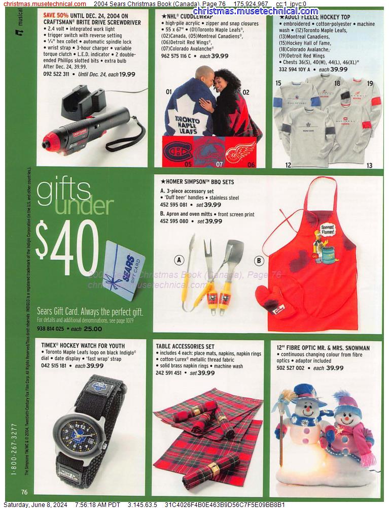 2004 Sears Christmas Book (Canada), Page 76