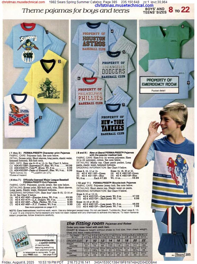 1982 Sears Spring Summer Catalog, Page 385