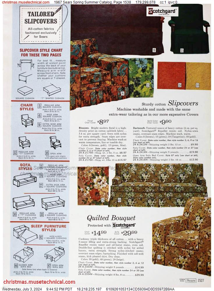 1967 Sears Spring Summer Catalog, Page 1538