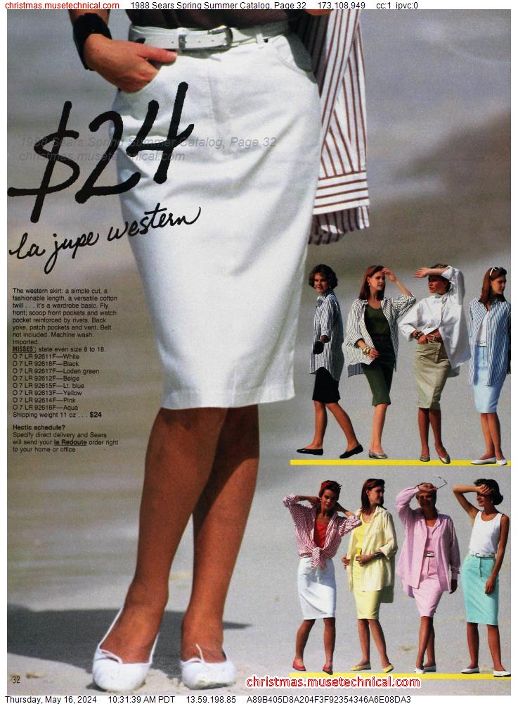 1988 Sears Spring Summer Catalog, Page 32
