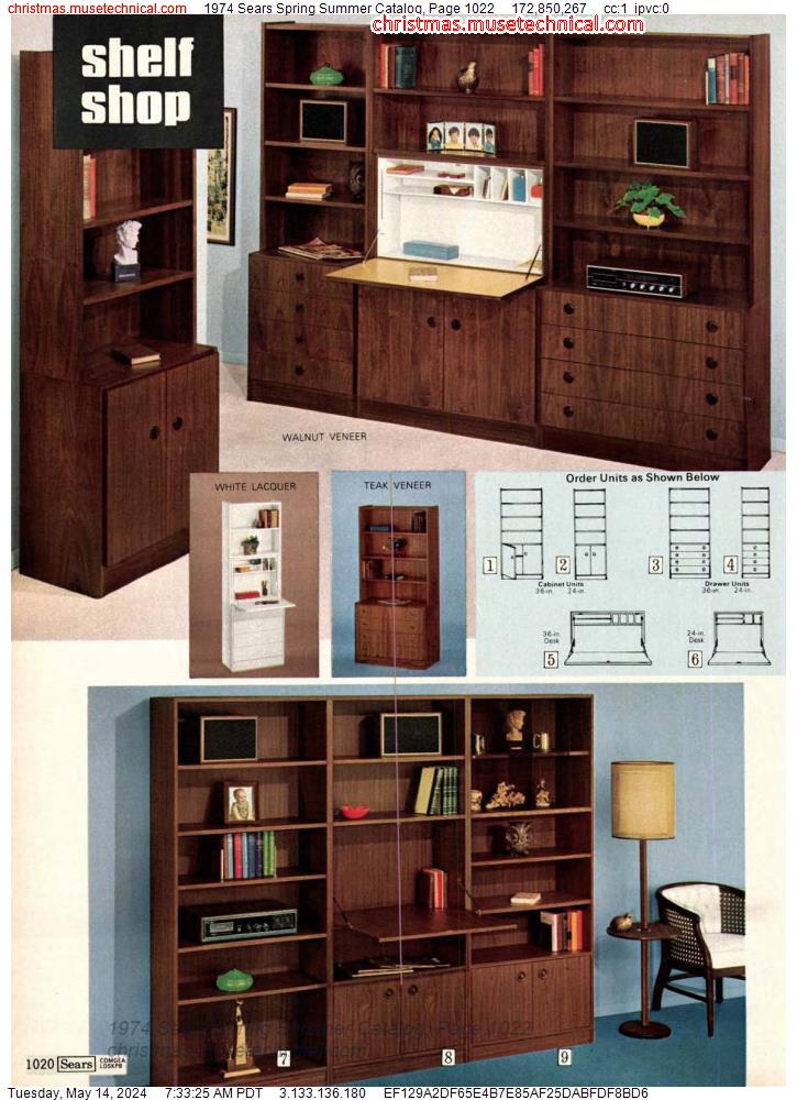 1974 Sears Spring Summer Catalog, Page 1022
