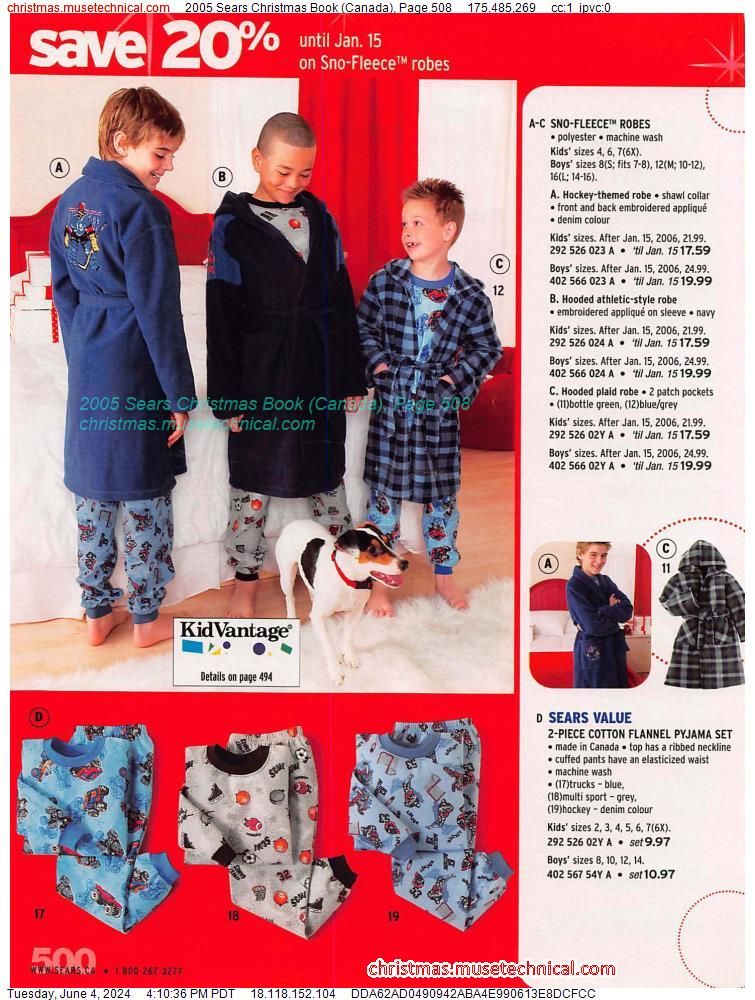 2005 Sears Christmas Book (Canada), Page 508