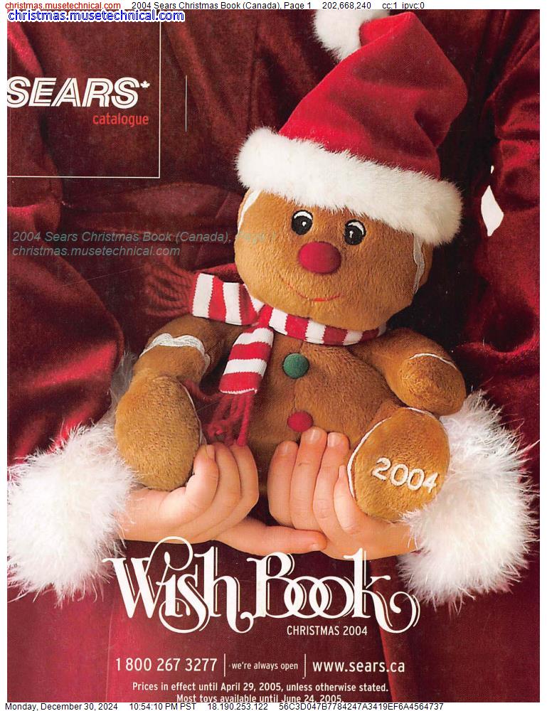 2004 Sears Christmas Book (Canada), Page 1