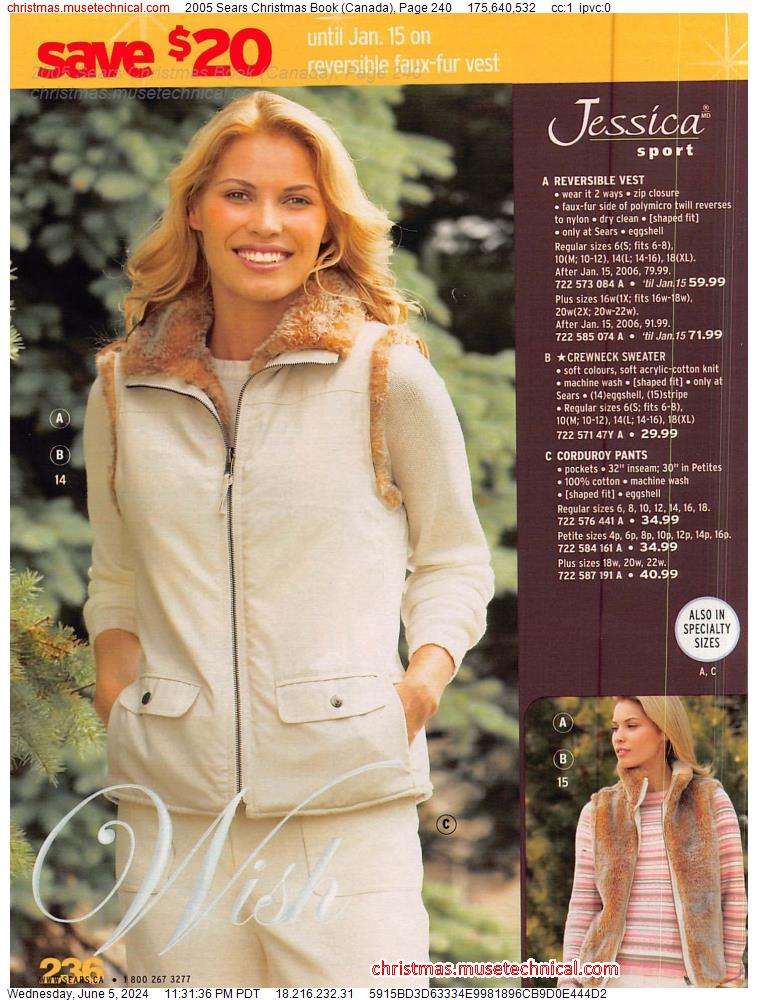 2005 Sears Christmas Book (Canada), Page 240