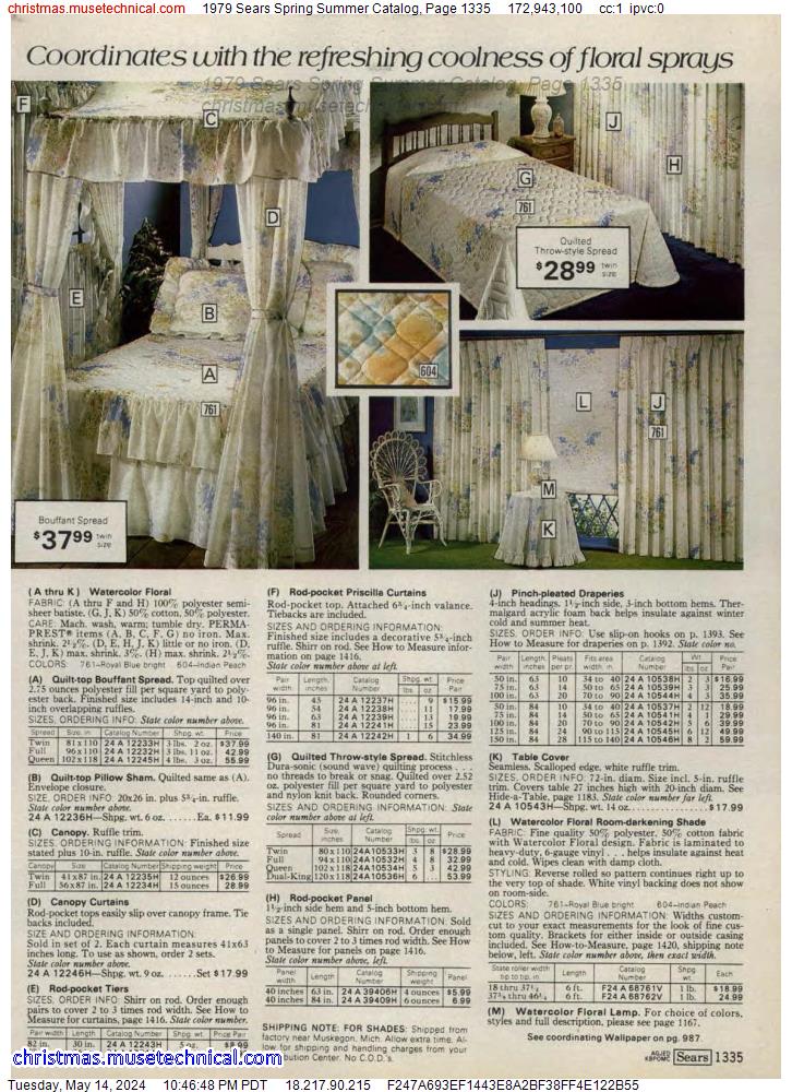 1979 Sears Spring Summer Catalog, Page 1335