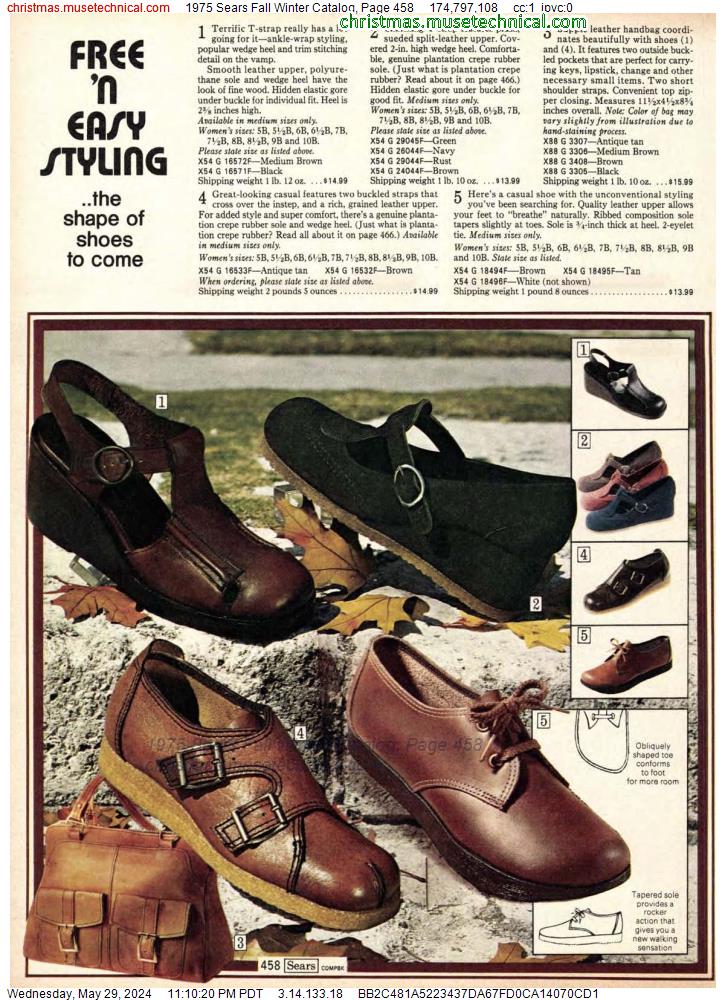1975 Sears Fall Winter Catalog, Page 458