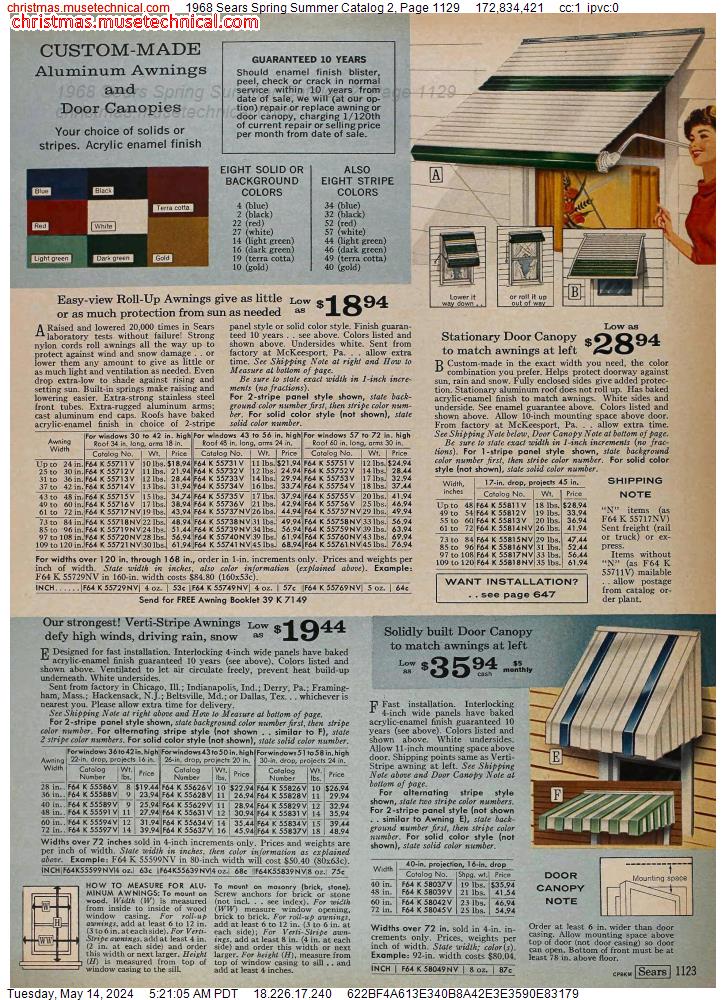 1968 Sears Spring Summer Catalog 2, Page 1129