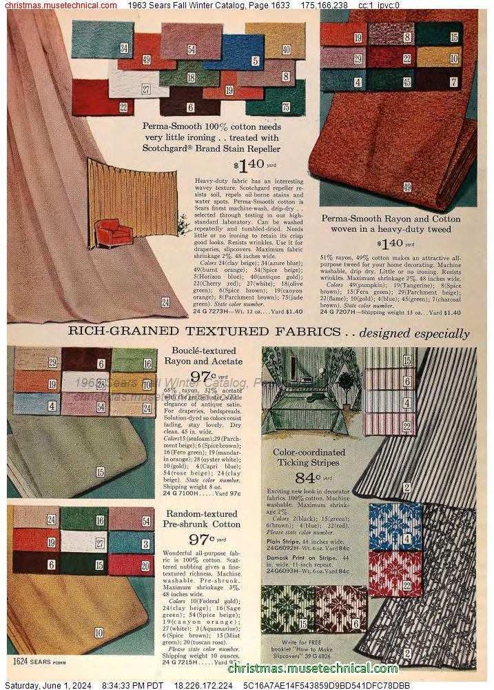 1963 Sears Fall Winter Catalog, Page 1633
