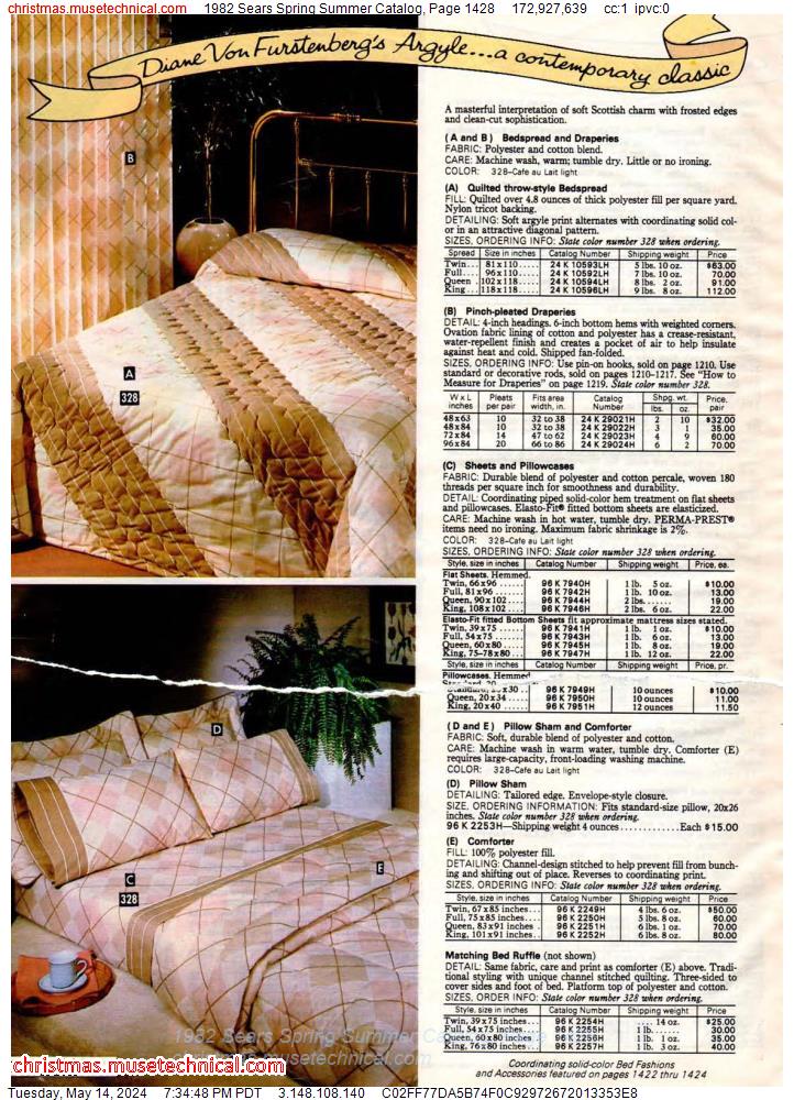 1982 Sears Spring Summer Catalog, Page 1428