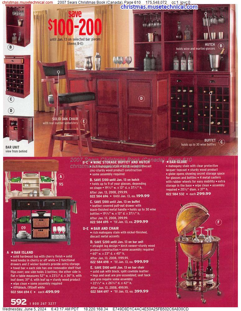 2007 Sears Christmas Book (Canada), Page 610