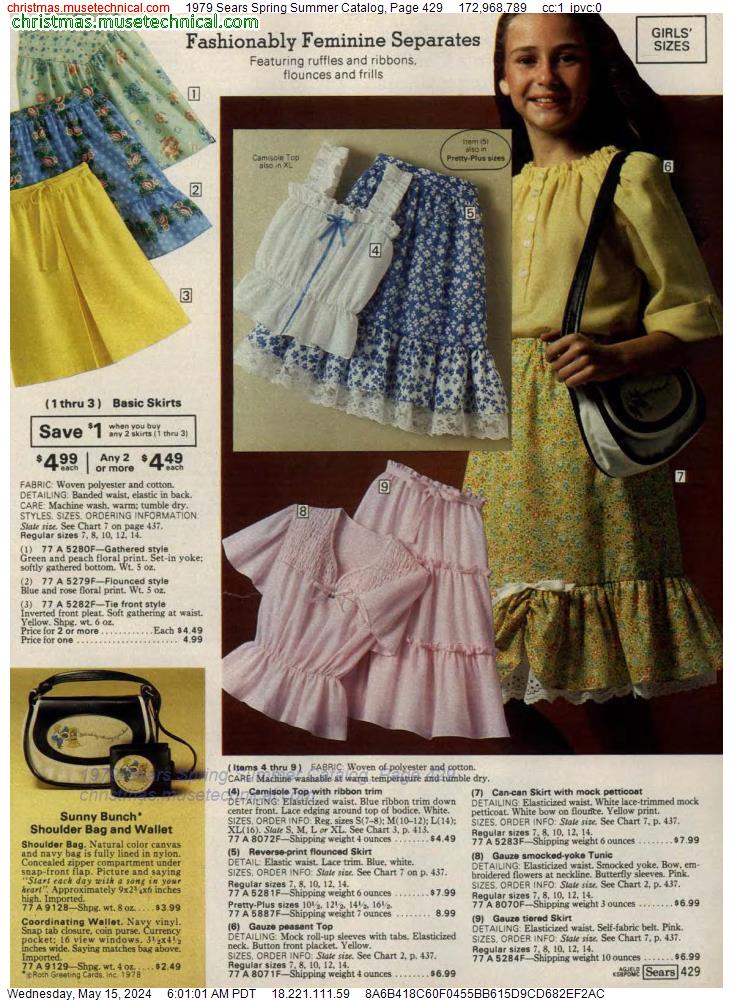 1979 Sears Spring Summer Catalog, Page 429