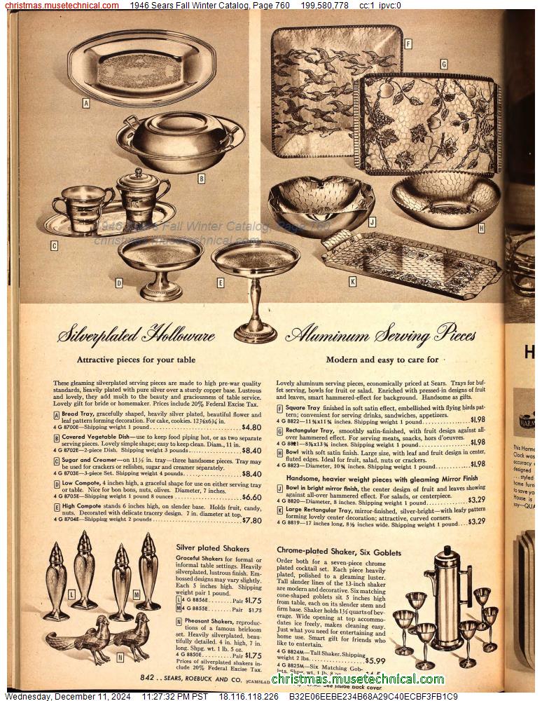 1946 Sears Fall Winter Catalog, Page 760