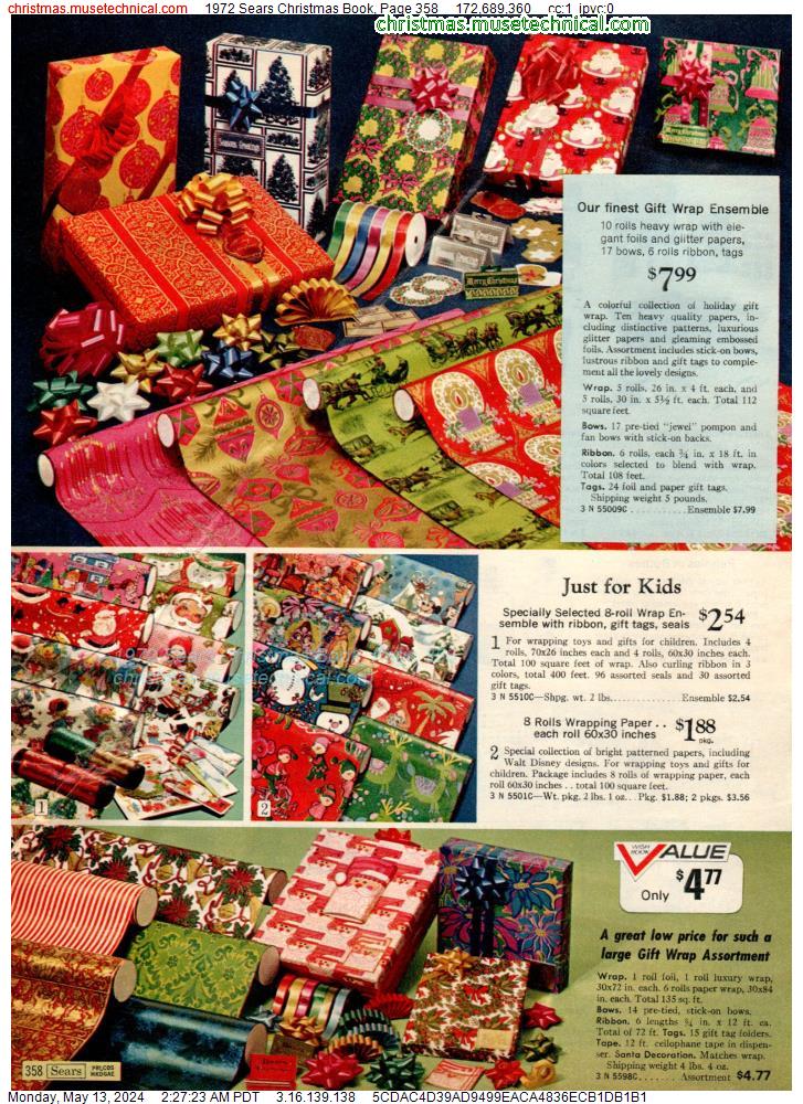 1972 Sears Christmas Book, Page 358
