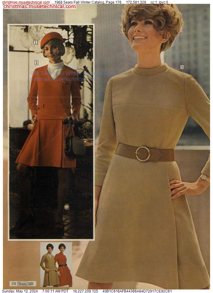 1968 Sears Fall Winter Catalog, Page 176